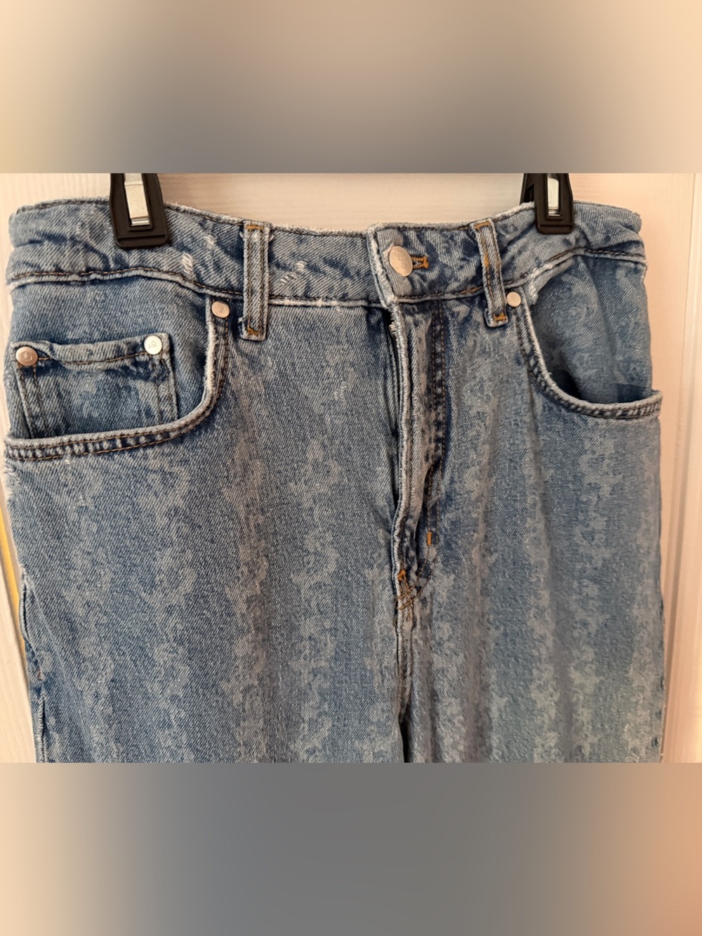 Anthro | Pilcro The Austyn High Rise Wide Leg Cuffed Jeans | Sz 29 | - Picture 3 of 8